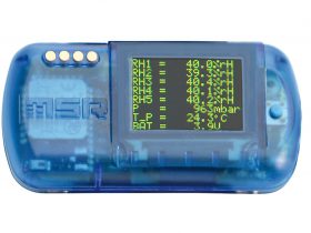 The wireless data logger has a color display for showing measurement data and graphics.