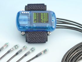 Funk-Datenlogger mit steckbaren Sensoren für Temperatur und Feuchte