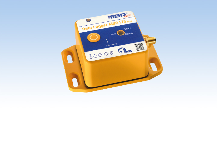 MSR175plus data logger with ±15 g and ±200 g acceleration sensors