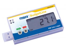MSR83 temperature data logger with display
