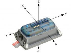 Acceleration X, Y, Z axes, data logger MSR