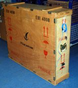 Insulation crate with MSR165 data logger mounted on the narrow side. Source: Bern University of Applied Sciences (BFH)/Bern University of the Arts (BUA)