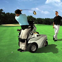 The ParaGolfer in action: The values determined by the data logger help to optimise the product. Image source: Otto Bock HealthCare GmbH The ParaGolfer in action: The values determined by the data logger help to optimise the product. Image source: Otto Bock HealthCare GmbH