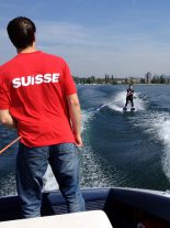 Water Skiing as an Extreme Sport. Swiss TV Information Magazine «Einstein» testing g-forces using MSR dataloggers on lake Zug.