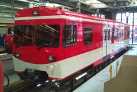 Stadler Rail’s modernized BDkt (trolley-driving car, built in 1990) of the Matterhorn Gotthard Bahn (MGB). Source: Stadler Bussnang AG