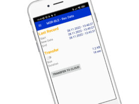 The recorded data can be uploaded to the MSR SmartCloud for further processing.